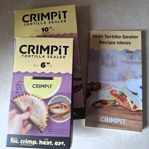 LARGE & SMALL TORTILLA SEALERS CRIMPiT+ RECIPE BOOK